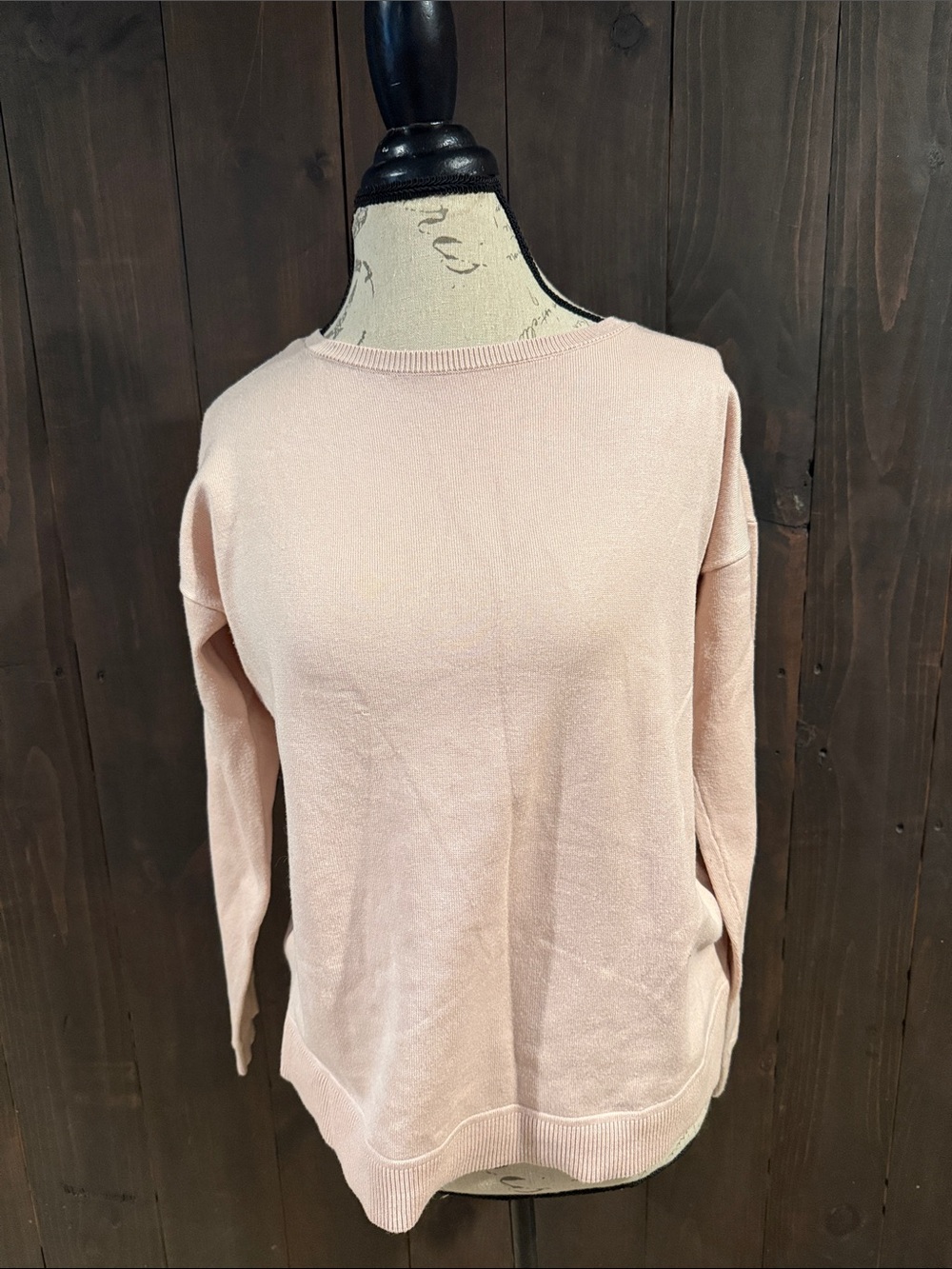 Cable & Gauge Blush Pink Crewneck Sweater